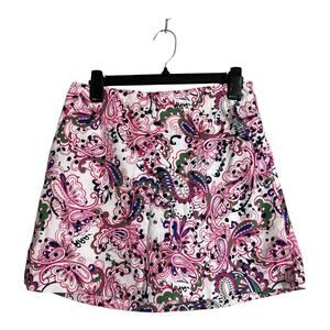 Lady Hagen Floral Golf Skirt Summer Pink Skort Tennis Resort 4